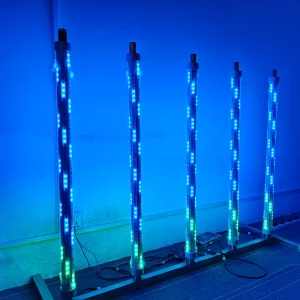 360 Degree 40MM Auto Programmed RGB LED Bumper Car Light 24V LED Pole Light for Bumper Cars DC 12V Tube Lights