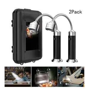 360-Degree Adjustable Gooseneck BBQ LED Grill Light with Magnetic Base