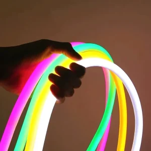360 Degree Glowing RGB DMX Led Neon Flex Rope Lights Round Diameter 26mm Flexible Silicone Neon Tube for 10mm Width LED Strip