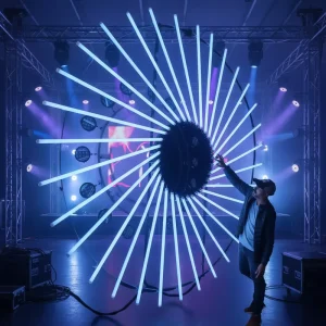 360 Degree IP65 Rated 24V 5050 RGB UCS1903SPI DMX512 Pixel Bar LED Tube Light for Disco DJ Stage and Nightclub Decoration