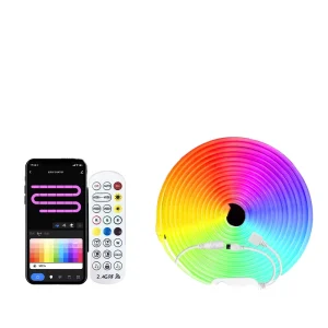 360 Degree RGB Flex Strip LED Neon Light Tube Tape Silicone Rope Flexible USB Connectivity Remote Control WiFi