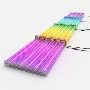 360 LED Tube Full Color RGB High Brightness Pixel Light PC Material for Ceiling Background Party Bar