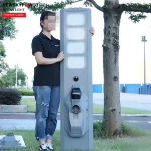 360degree Security Large Capacity LED 400W Solar Street Light with CCTV Camera WIFI 4G PC Smartphone APP Remote Control for Road