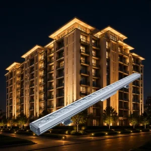 36W/48W DC LED Wall Washer Light DMX512 RGB IP66 Narrow Beam Linear Outdoor Facade Lighting