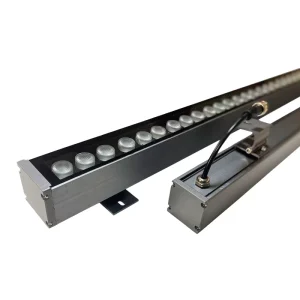 36W IP65 Outdoor RGB LED Wall Washer DMX512 15-45° Beam Angle Building Facade Landscape Lighting Aluminum Glass Body 24V