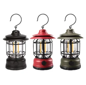 3×AA Battery LED COB Hanging Camping Lantern