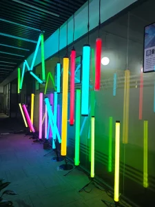 3D Pixel Tube DMX Control RGB Stage Light 360 Degree View Addressable Indoor and Outdoor Events Application