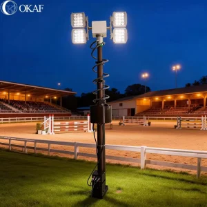 3M High Strength Aluminum Alloy Electric Telescopic Mast IP66 Waterproof Dustproof telecommunication Towers Accessories
