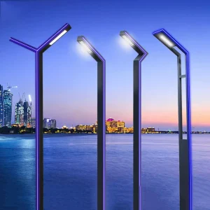 3M IP65 Die Cast Aluminum LED Garden Light Pole for Outdoor Landscape Street & Community Home with Electric Power Supply