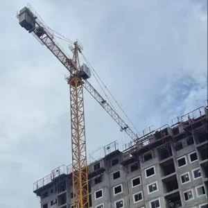 3T 38M Boom Mini Small Construction Tower Crane Manufacturer Spare Parts Price Wireless CCTV Camera Remote Control Joystick