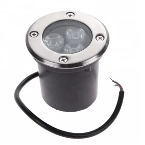 3W Buried Underwater Lights RGB Color Changing IP68 Round Underground LED Recessed Pool Light for Pond Fountain