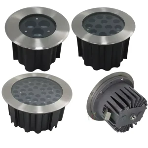 3W to 72W Ground Up Illuminating Lamp Trimless Inground Light with Honeycomb Anti-glare