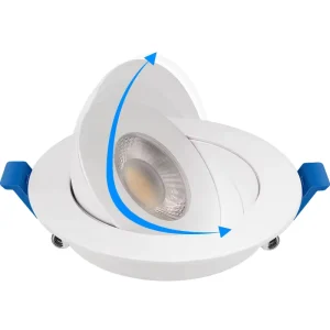 4 Inch 5CCT Selectable Indoor Outdoor Floating Gimbal Recessed Ceiling Downlight Solid Die-Cast ETL Rated Energy Star