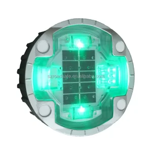 4 Screws Aluminum Flashing LED Embedded Cat Eye Wireless Underground Driveway Marking Light RS SR 13 Solar Road Stud