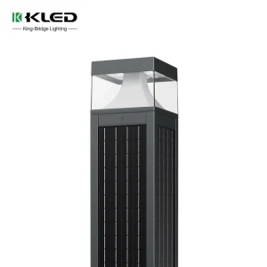 4 Sided Solar Panel Square Lawn Light Waterproof IP65 Dual Color Outdoor Garden Pathway Light