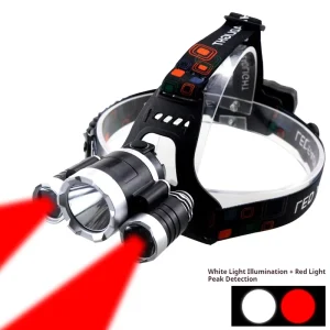 4000mAh 3 LED Headlamp 18650 Rechargeable 4 Modes Waterproof Red Light for Hiking Fishing