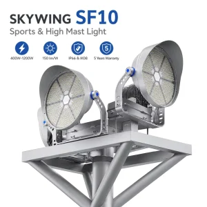 400W 1200W LED Stadium Light IP66 High Mast Sports Floodlight with 150 Lm W High Efficiency