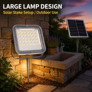 400W SMD2835 Chip IP66 Aluminum Portable Solar Flood Light Rechargeable Outdoor Waterproof LED Emergency Camping Garden Worksite