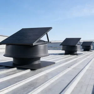 40W 12 Inch Smart Solar Ball Axial Roof Exhaust Fan Eco Friendly DC Ventilation Heat Extractor Customizable Household