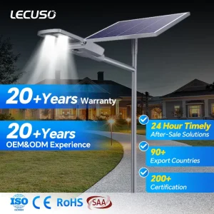 40W 60W 80W 100W 120W 150W Ultra Bright Induction Solar LED Street Light IP66 Motion Sensor Parking Garage Security All in Two