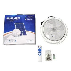 40W 60W LED Solar Ceiling Light Indoor Outdoor IP65 Garden Lighting