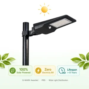 40W Integrated Solar Street Light 6000lm PIR Motion Sensor 8 Year Lifespan 3CCT IP65 Garden Path Road Outdoor Lamp
