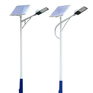 40W Solar Street Lamp Complete Set External LiFePo4 Lithium Battery Under Solar Panel