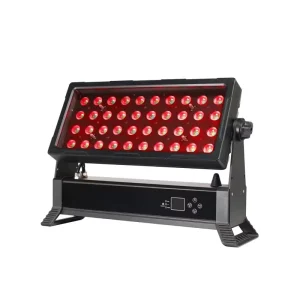 40x10W RGBW 4-in-1 LED Zoom Wall Washer Light IP65 Projection Lights Adjustable Beam Angle 350W DMX 11CH Outdoor