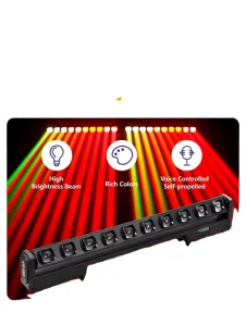 450W Jz10 10*40W 4-in-1 Swing Matrix Moving Bar Light DMX512 Voice Control Stage Light for Disco Nightclub Party