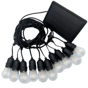 48 FT 15 Vintage Bulbs Holiday Lighting S 14 Solar String Lights Waterproof Solar Outdoor Lights Decorative Solar Garden Lights