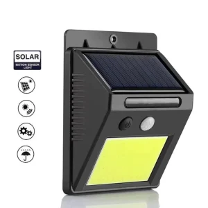 48LED COB Solar Powered LED Outdoor Garden Wall Light Outdoor Security Square Street Lamp with Motion Sensor Switch