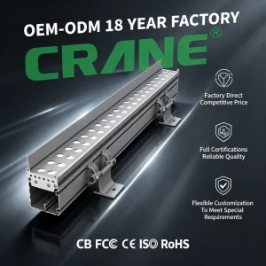 48W 60W 72W DC24 IP65 Waterproof 6000K Daylight Facade Building Landscape Light Exterior Linear Led Wall Washer
