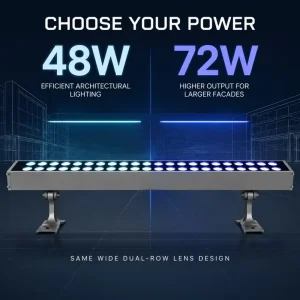 48W 72W LED Wall Washer Light IP65 Waterproof Surface-Mounted for Theater and Church