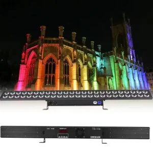 48pcs RGB 3-in-1 DMX LED Wall Washer Light Bar for Night Club