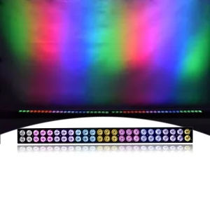 48x5W RGB LED DMX512 Wall Washer Stage Light with Remote Control CRI95 8000K for Pub Concert Party KTV