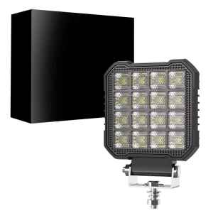4Inch Square LED Work Light High Power Off Road Driving Light Spot Flood Combo Beam Waterproof IP68 for Truck SUV ATV Jeep