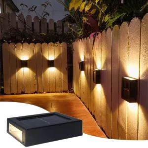4LED Solar Waterproof Automatic Outdoor Fence Wall Light