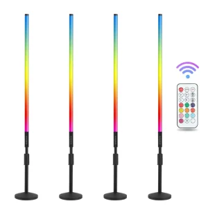 4Pack Control RGB LED Tube Light with Stand Indoor 18W DJ Party Events