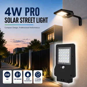 4W 400LM Wall Mounted IP65 Waterproof for Home Using Fence Solar Powered LED Wall Light Street Garden Light