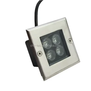 4W LED Inground Light Square Garden Path Buried Floor Light Uplighter Underground Lamp Waterproof AC85 265v DC12v