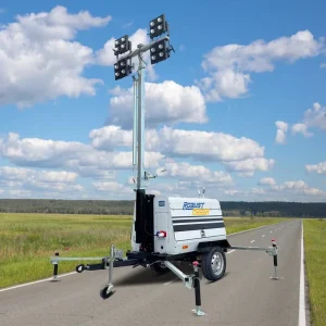 4x350W LED Light Tower Diesel Generator Outdoor Mobile Engineering Manual Mast Light Tower Price