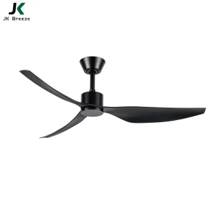 50-Inch Ceiling Fan Without Light 3 ABS Blades Remote Control Low Noise Energy Saving Downrod Fan