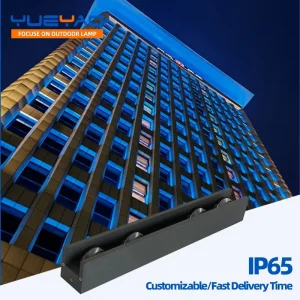500mm Outdoor High Brightness Dimmable LED Wall Washer Light IP65 Waterproof RGB Aluminum Linear Light for Building Facade