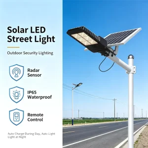 50W 300W IP65 Waterproof All-in-One LED Solar Street Light for Outdoor and Warehouse Use