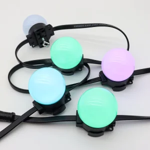 50mm Omni Directional 360° Illumination Digital LED Globe Lamp Individually Tunable IP67 Weatherproof RGB Fixed Exterior Light