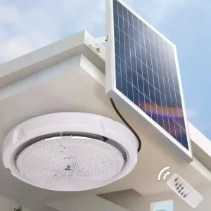 500W Waterproof Solar LED Ceiling Light for Indoor/Outdoor Courtyard Use