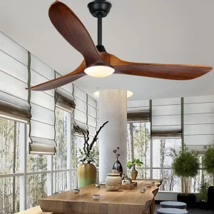 52-Inch 3-Blade Commercial Farmhouse Ceiling Fan with Light for Outdoor Patios