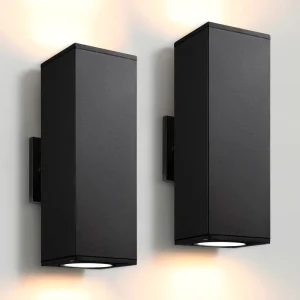 5CCT Tunable LED Outdoor Wall Sconce 40W IP65 Waterproof Exterior Light for Porch Garden Patio Yard Balcony