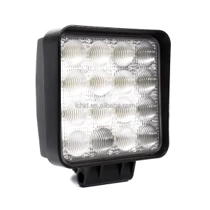 5D square 4000 Lumen LED Work Light Flood Spot 24v 48W LED Working Light for Automotive and Motorcycle