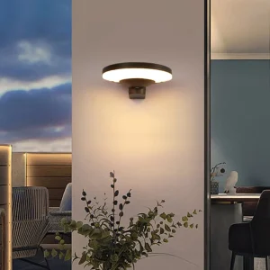 5V/4.5W IP65 Waterproof Cylinder Aluminum Outdoor LED Solar Garden Light Wall Mounted Monocrystalline Solar Light for Gardens